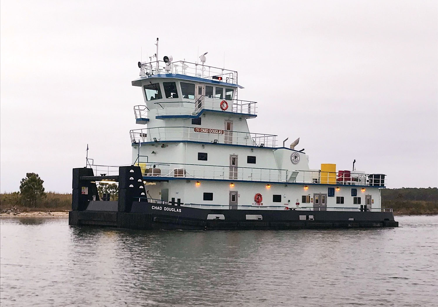 chad douglas towboat on the water