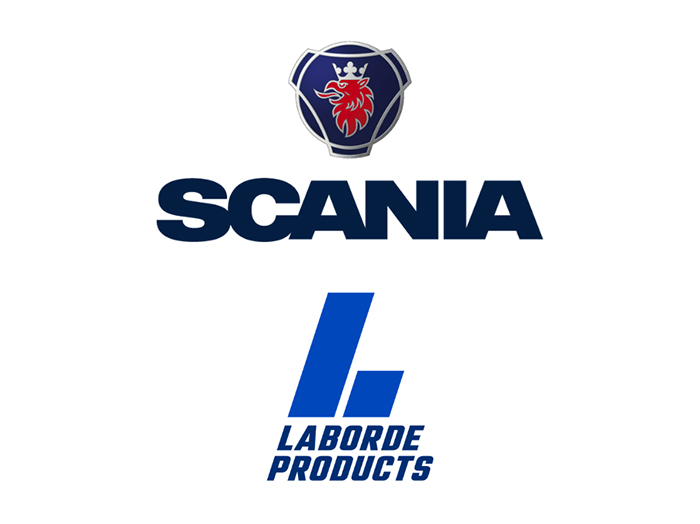 scania logo and laborde products logo